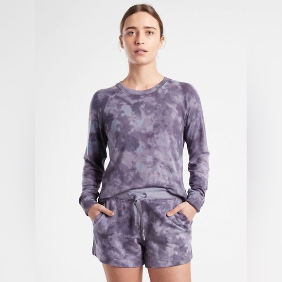 Athleta Purple Tie-Dye Long Sleeve Sweatshirt – Size Small - Picture 1 of 14
